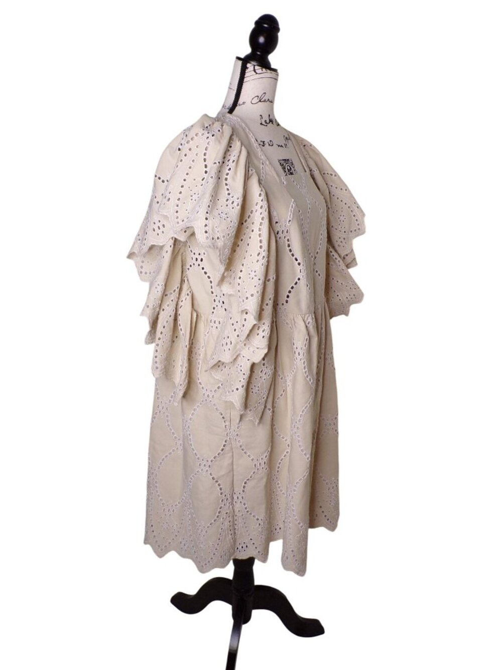 🆕MUNTHE Hico Eyelet Lace Dress Off White US 10, EU 40 - Picture 9 of 13